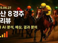 부산 8경주 프리뷰 (2025.06.27) – 경마 AI 분석, 예상, 결과 분석 - 경마사이트