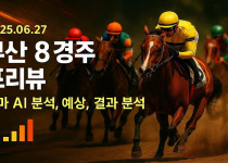 부산 8경주 프리뷰 (2025.06.27) – 경마 AI 분석, 예상, 결과 분석 - 경마사이트