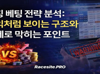 매칭 베팅 전략 분석, 수익처럼 보이는 구조와 실제로 막히는 포인트 - 경마사이트