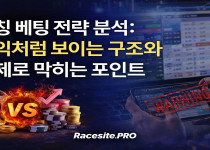매칭 베팅 전략 분석, 수익처럼 보이는 구조와 실제로 막히는 포인트 - 경마사이트